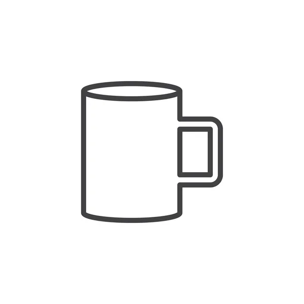 Κούπα καφέ γραμμή εικονίδιο — Διανυσματικό Αρχείο