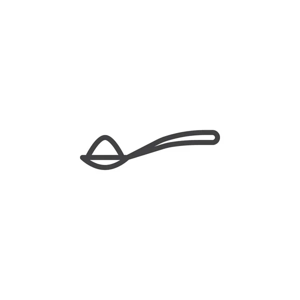 勺子与糖线图标 — 图库矢量图片