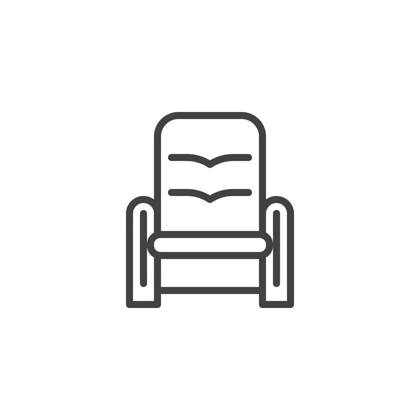 Fauteuil lijn pictogram — Stockvector