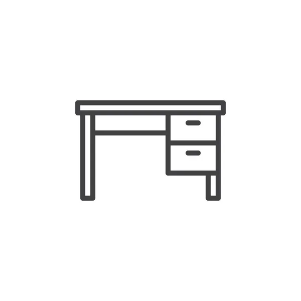 Office tabell rad ikon — Stock vektor
