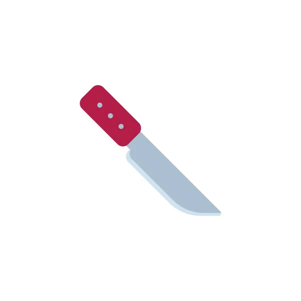 Kitchen knife flat icon — Stock Vector