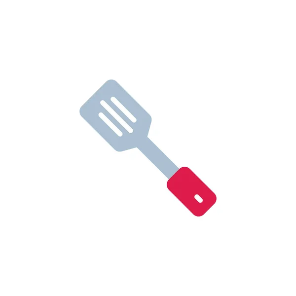 Espátula de cozinha ícone plano — Vetor de Stock