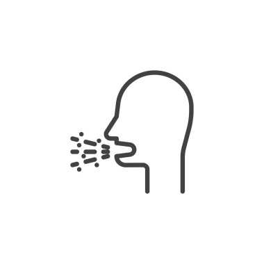 Balgam çizgisi simgesi ile öksürük