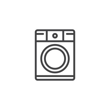 çamaşır makinesi çizgi simgesi