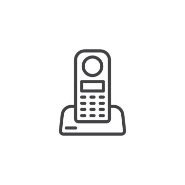 Wireless home telephone line icon