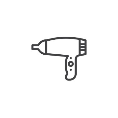 Saç kurutma çizgisi simgesi