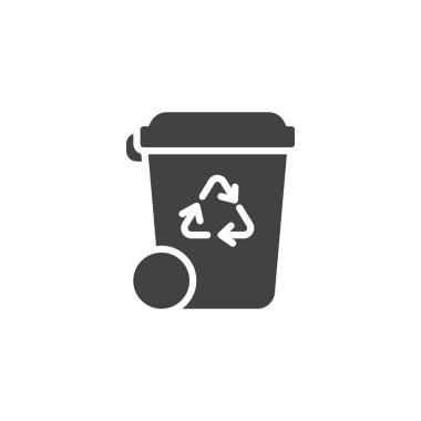 Geri dönüşüm kutusu vektör simgesi