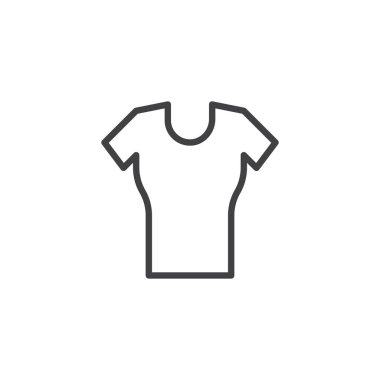 T-shirt giysi hattı simgesi