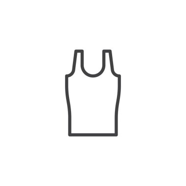 Woman undershirt line icon