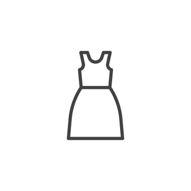 Kolsuz elbise çizgisi simgesi
