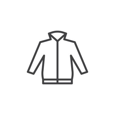 Erkek ceket çizgi simgesi