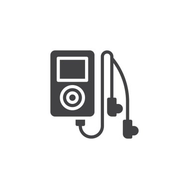 taşınabilir kitle iletişim araçları oyuncu vektör simgesi