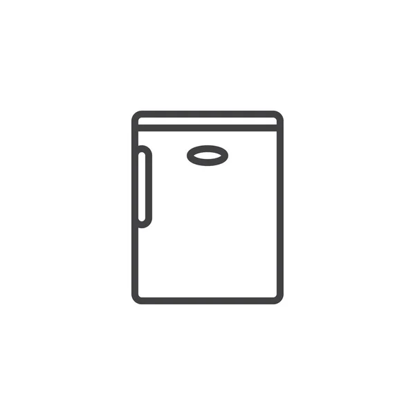 Bar frigo linea icona — Vettoriale Stock