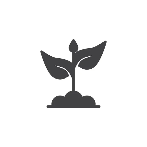 Uprawa roślin z liści ikona wektor — Wektor stockowy
