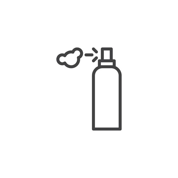 Icône ligne de bouteille de mousse à raser — Image vectorielle