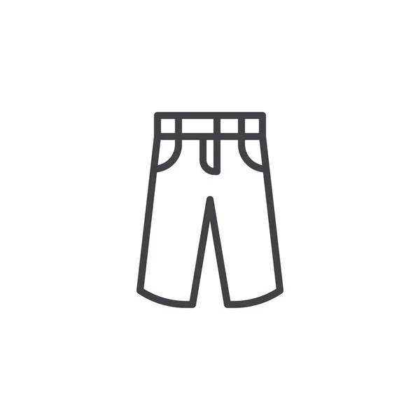 Mens pants line icon — Stock Vector