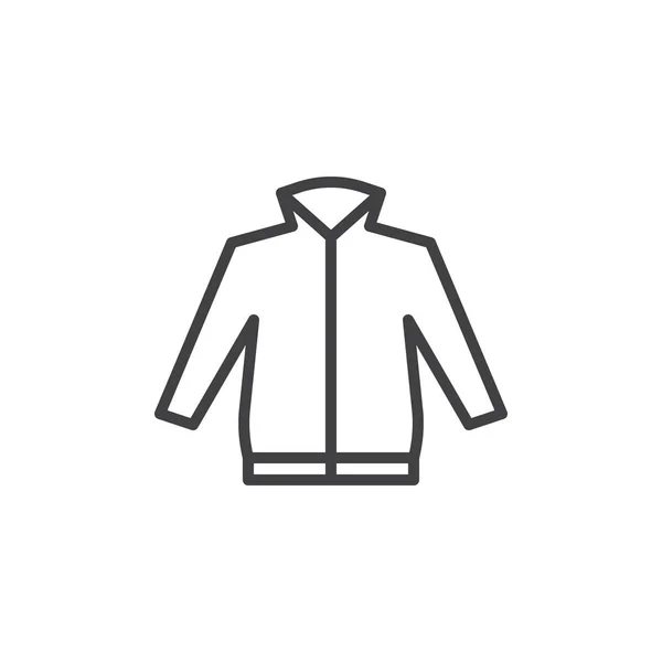 Піктограма лінії чоловічої куртки — стоковий вектор