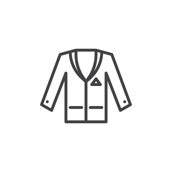 Chaqueta esmoquin línea icono — Vector de stock