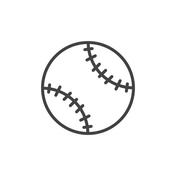 Icône de ligne de baseball — Image vectorielle