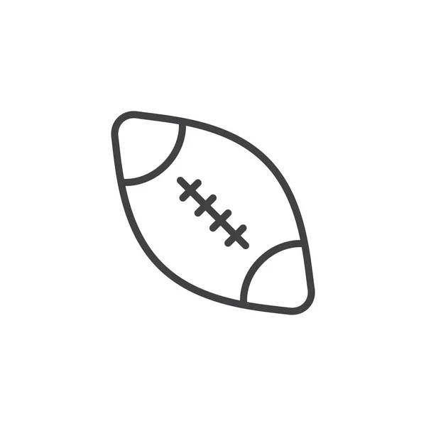 American football ball line icon — Stock Vector