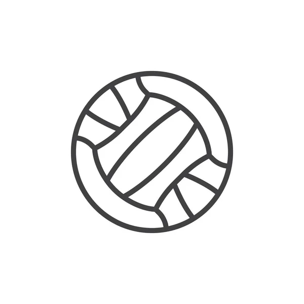 Volleyboll linje ikon — Stock vektor