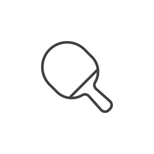 乒乓球桨线图标 — 图库矢量图片