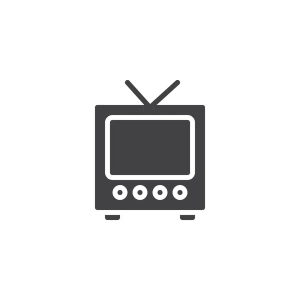 Ícone de vetor de televisão retro —  Vetores de Stock