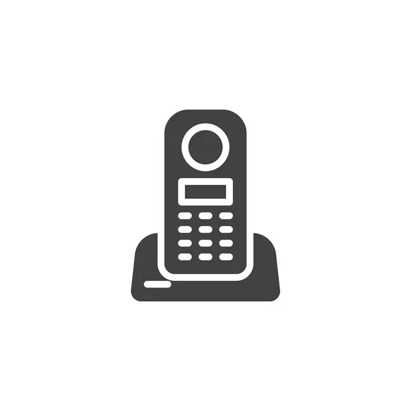 Icono de vector de teléfono inalámbrico — Vector de stock