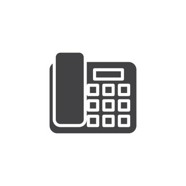 Ofis telefon vektör simgesi