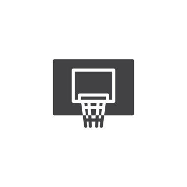 Basketbol pota vektör simgesi