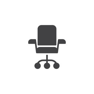 ofis koltuğu vektör simgesi