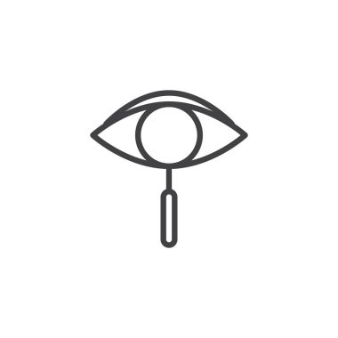 Arama, göz çizgisi simgesi