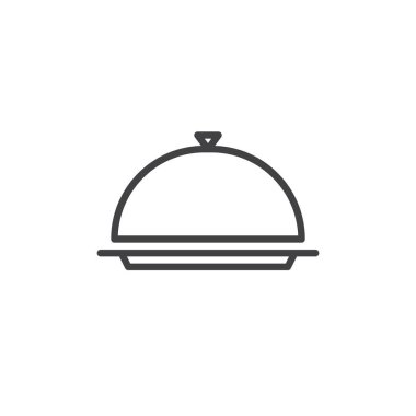 Restoran saat çizgisi simgesi