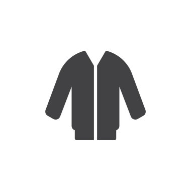 Uzun kollu ceket vektör simgesi