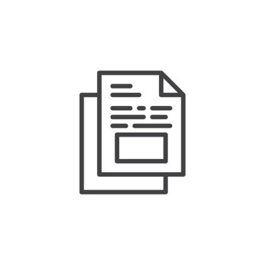 Belge dosya satırı simgesi