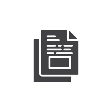 belge dosya vektör simgesi