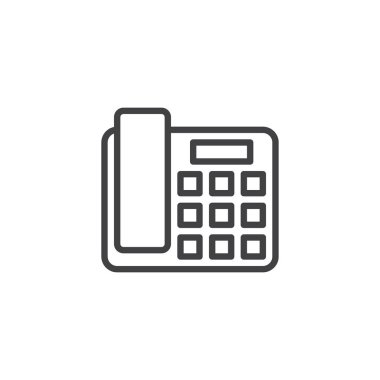 Ofis telefonu satırı simgesi