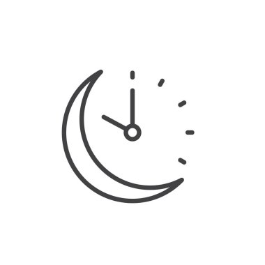 Uyku zamanı satırı simgesi