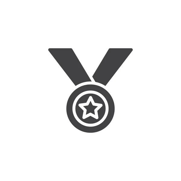 Medal star vector icon — Stock Vector