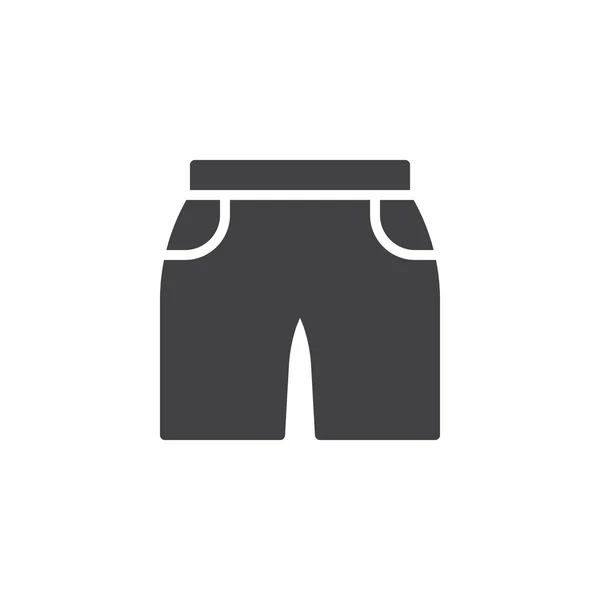 Pantalones cortos vector icono de los hombres — Archivo Imágenes Vectoriales