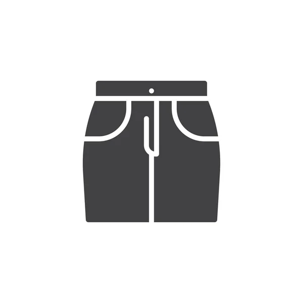 Korte rok vector pictogram — Stockvector