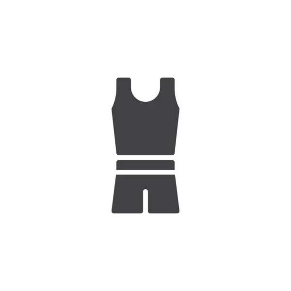 Mens esporte vestuário vetor ícone —  Vetores de Stock