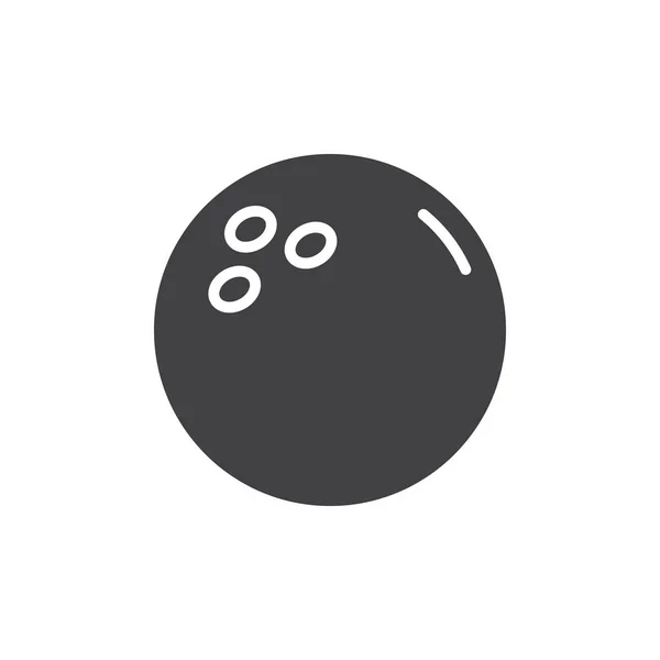 Icône vectorielle boule de bowling — Image vectorielle