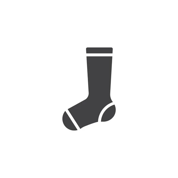 Long sock vector icon — Stock Vector