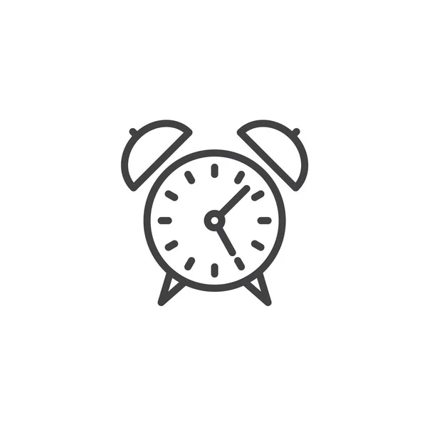 Alarm clock line icon — Stock Vector