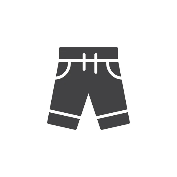 Jeans shorts vetor ícone — Vetor de Stock