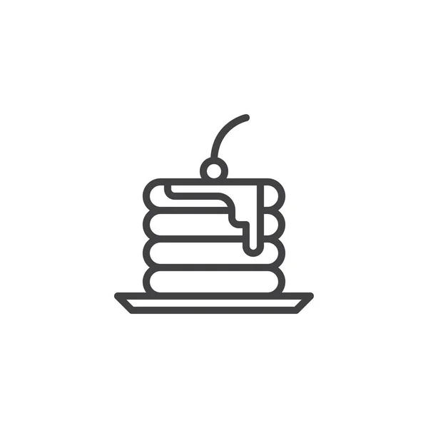 Piece of Cake line icon — Stock Vector