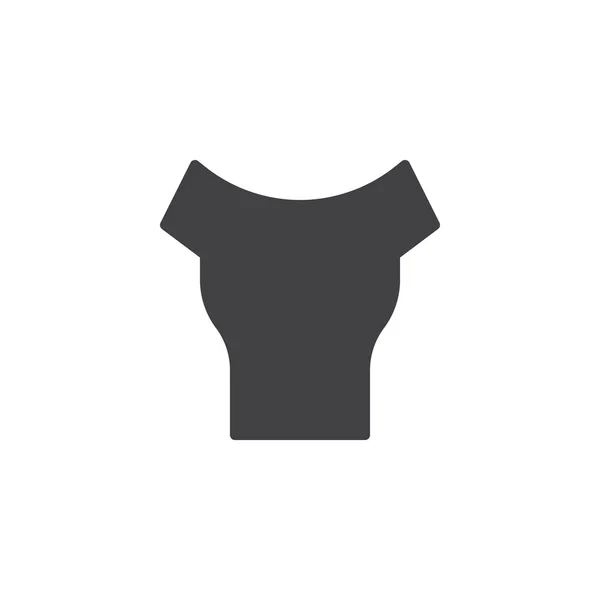 Blusa para mujer vector icono — Archivo Imágenes Vectoriales