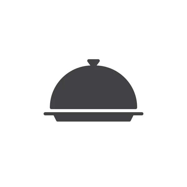 Restaurante cloche vector icono — Vector de stock