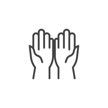 Dua eller satır simgesi